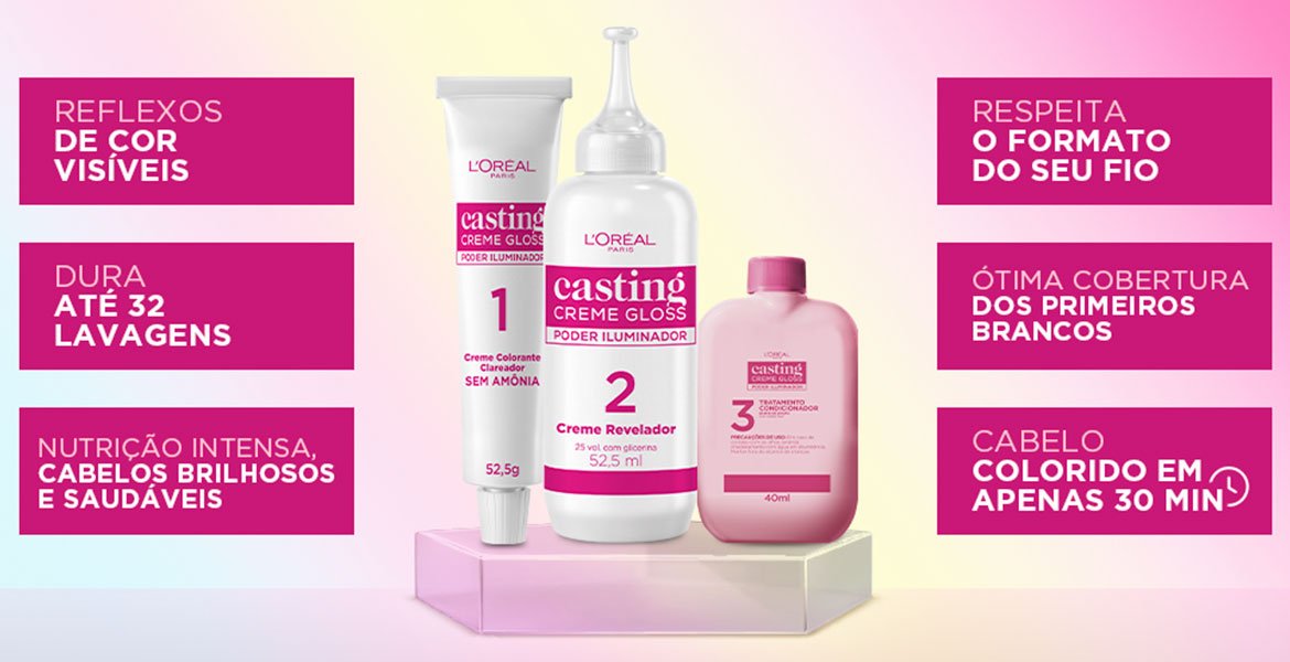 kit de coloração do casting poder iluminador